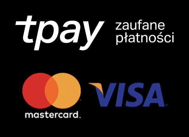 Akceptowane płatności: Visa, Mastercard, BLIK, Tpay